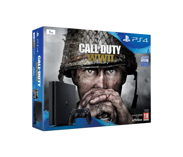 Sony PlayStation 4 1TB Slim + Call Of Duty WWII - 389076 - zdjęcie